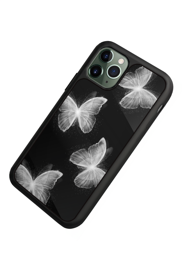 iPhone 11 Pro Uyumlu Kelebek Tasarımlı Glossy Premium Kılıf