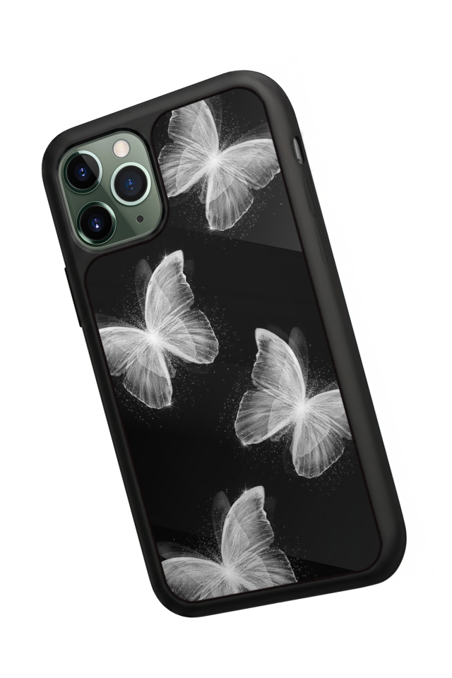 iPhone 11 Pro Uyumlu Kelebek Tasarımlı Glossy Premium Kılıf