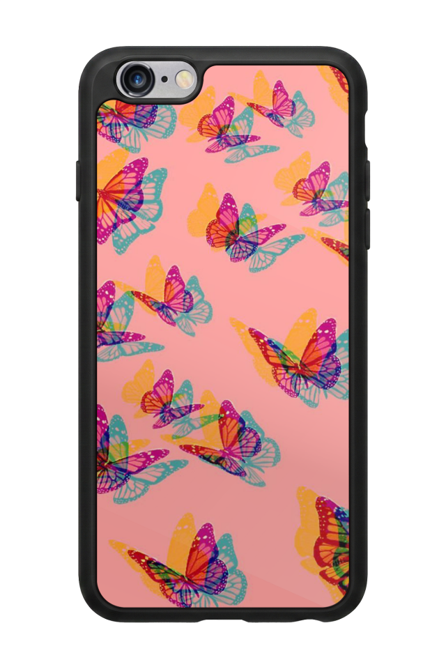 iPhone 6 Plus Uyumlu Kelebek Tasarımlı Glossy Premium Kılıf