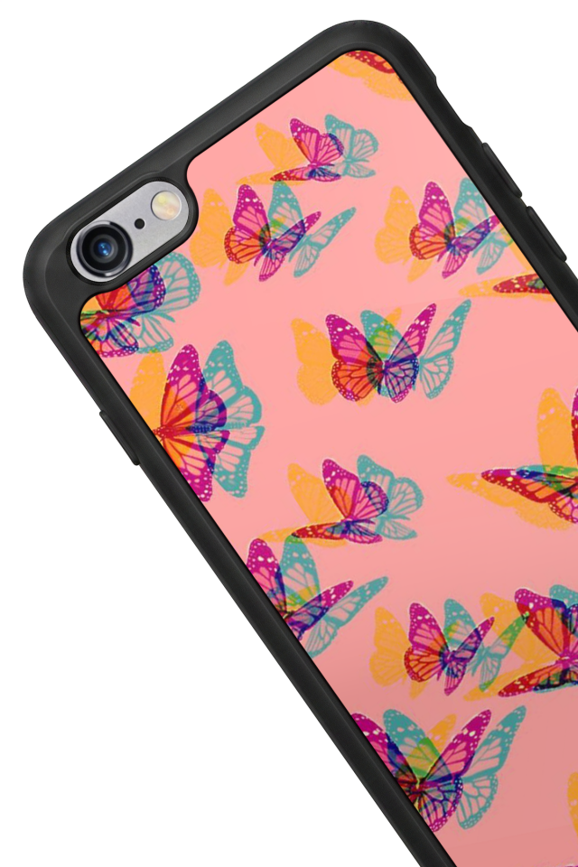 iPhone 6 Plus Uyumlu Kelebek Tasarımlı Glossy Premium Kılıf