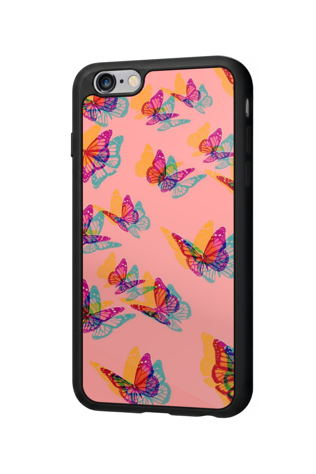 iPhone 6 Plus Uyumlu Kelebek Tasarımlı Glossy Premium Kılıf