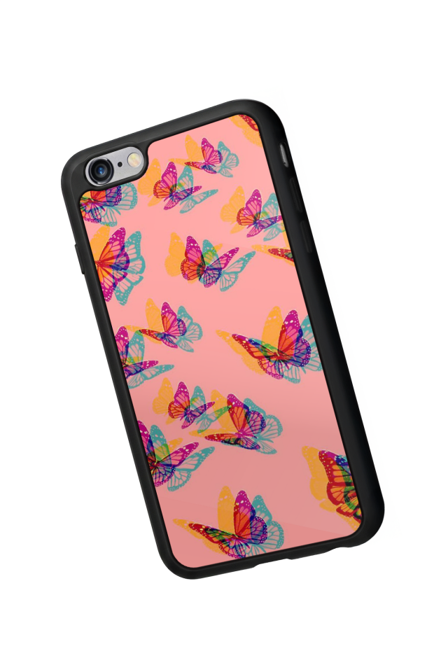 iPhone 6 Plus Uyumlu Kelebek Tasarımlı Glossy Premium Kılıf