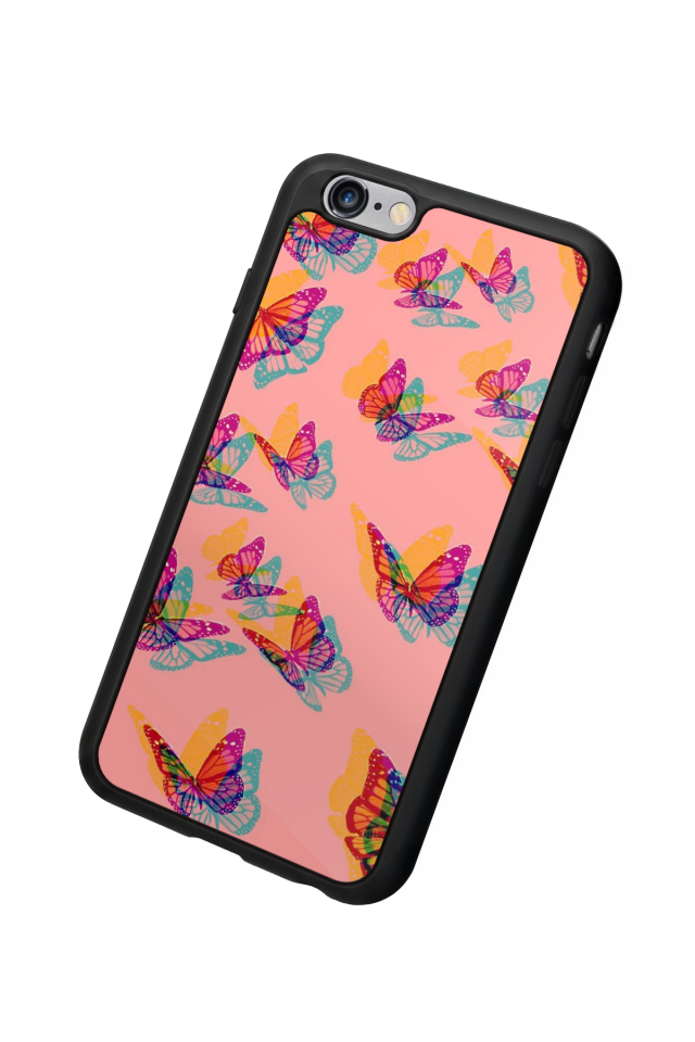 iPhone 6 Plus Uyumlu Kelebek Tasarımlı Glossy Premium Kılıf
