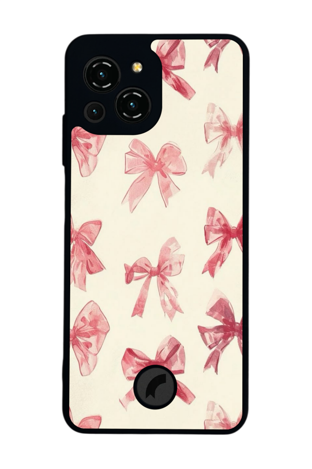 Reeder S23 Pro Max Uyumlu Kurdele Tasarımlı Glossy Premium Kılıf