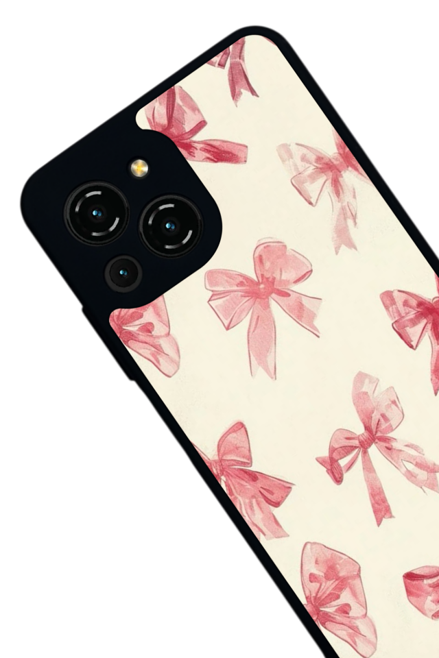 Reeder S23 Pro Max Uyumlu Kurdele Tasarımlı Glossy Premium Kılıf