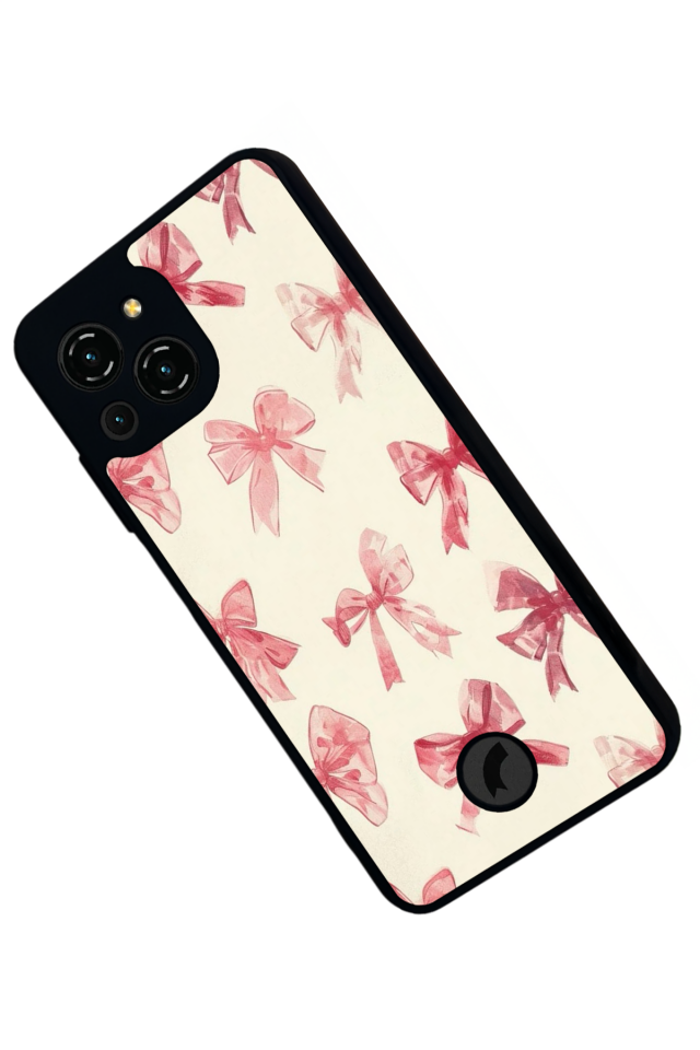 Reeder S23 Pro Max Uyumlu Kurdele Tasarımlı Glossy Premium Kılıf