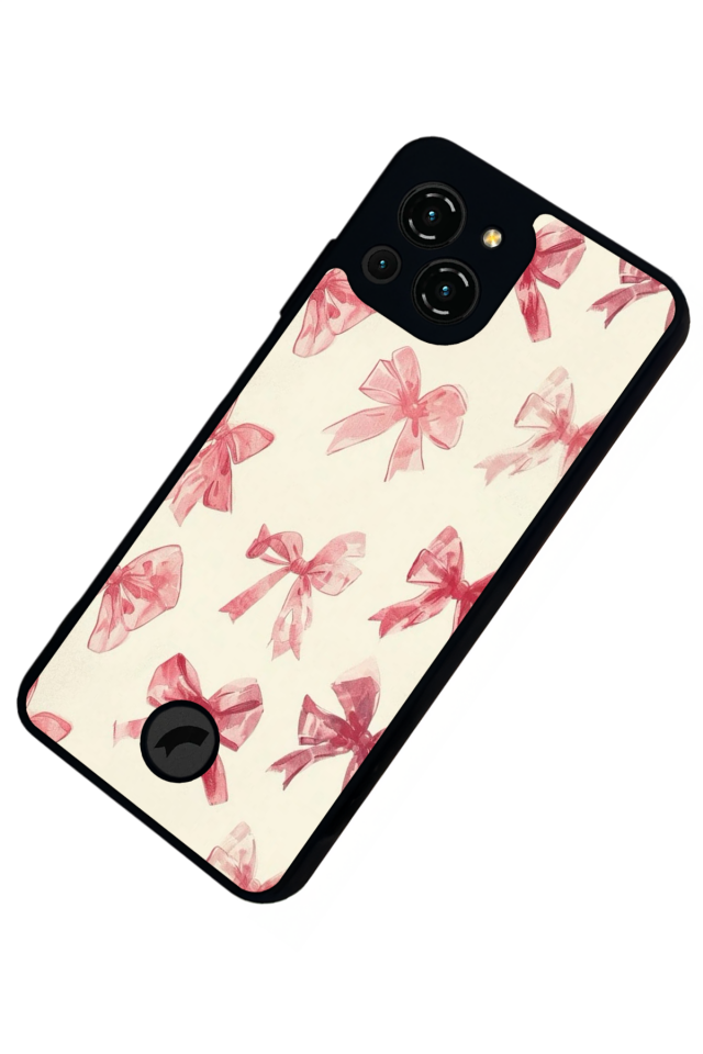 Reeder S23 Pro Max Uyumlu Kurdele Tasarımlı Glossy Premium Kılıf