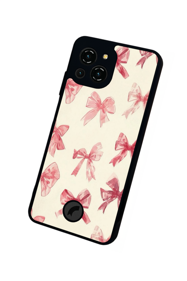 Reeder S23 Pro Max Uyumlu Kurdele Tasarımlı Glossy Premium Kılıf