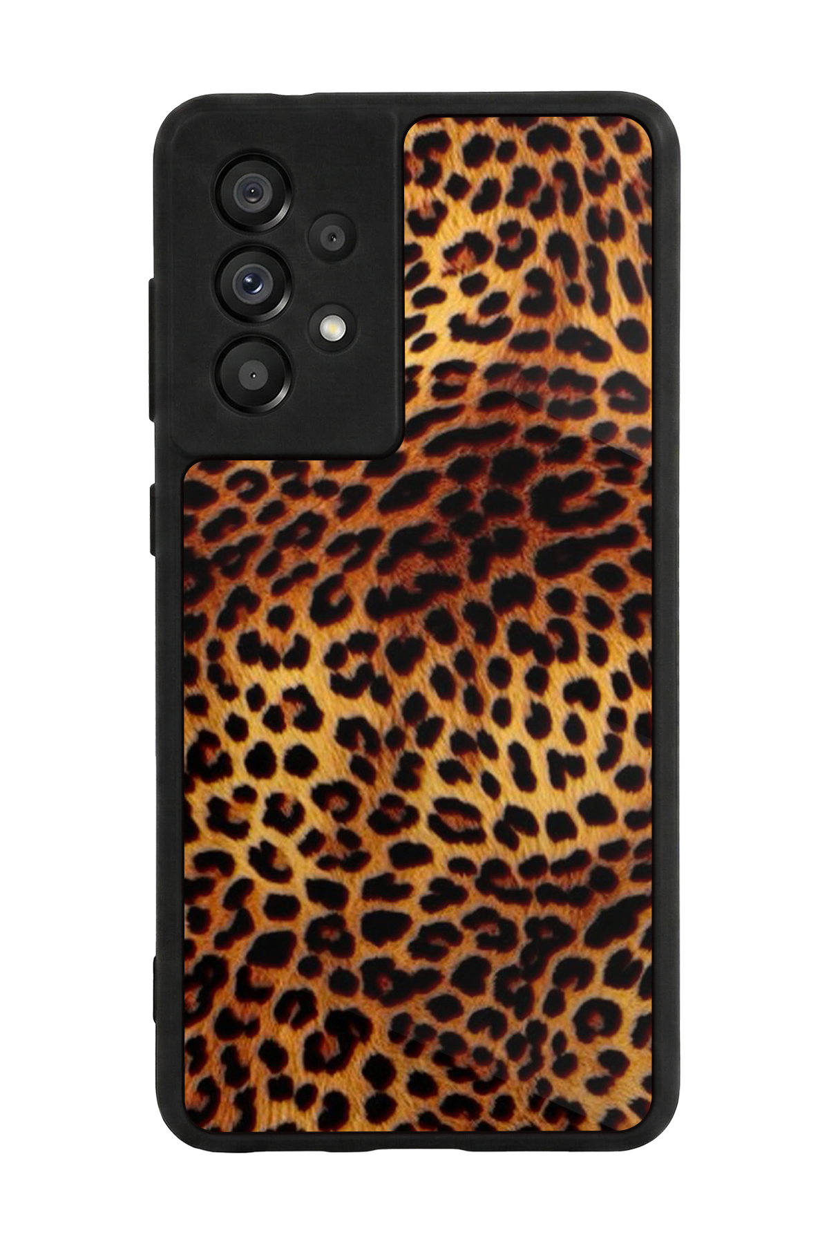 Samsung Galaxy A73 Uyumlu Leopar Tasarımlı Glossy Premium Kılıf