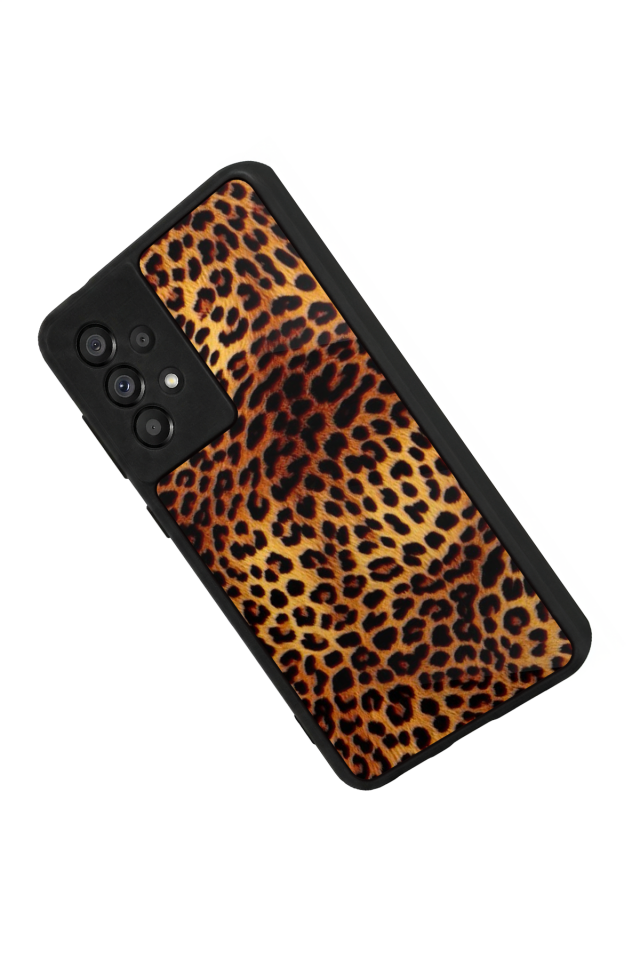 Samsung Galaxy A73 Uyumlu Leopar Tasarımlı Glossy Premium Kılıf