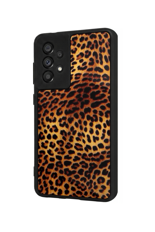 Samsung Galaxy A73 Uyumlu Leopar Tasarımlı Glossy Premium Kılıf