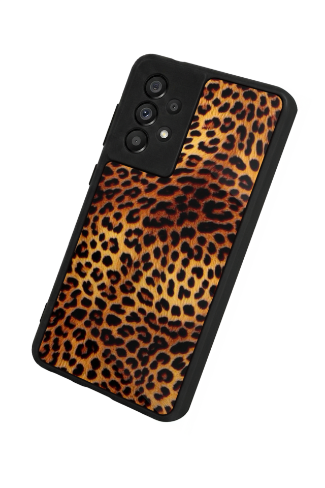 Samsung Galaxy A73 Uyumlu Leopar Tasarımlı Glossy Premium Kılıf