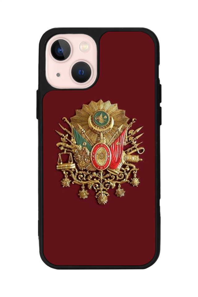 iPhone 13/14 Uyumlu Osmanli Tugrasi Tasarımlı Glossy Premium Kılıf