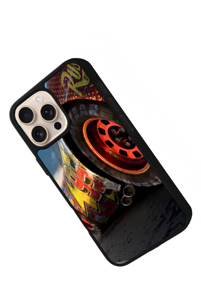 iPhone 15 Pro Uyumlu Simsek McQueen Tasarımlı Glossy Premium Kılıf