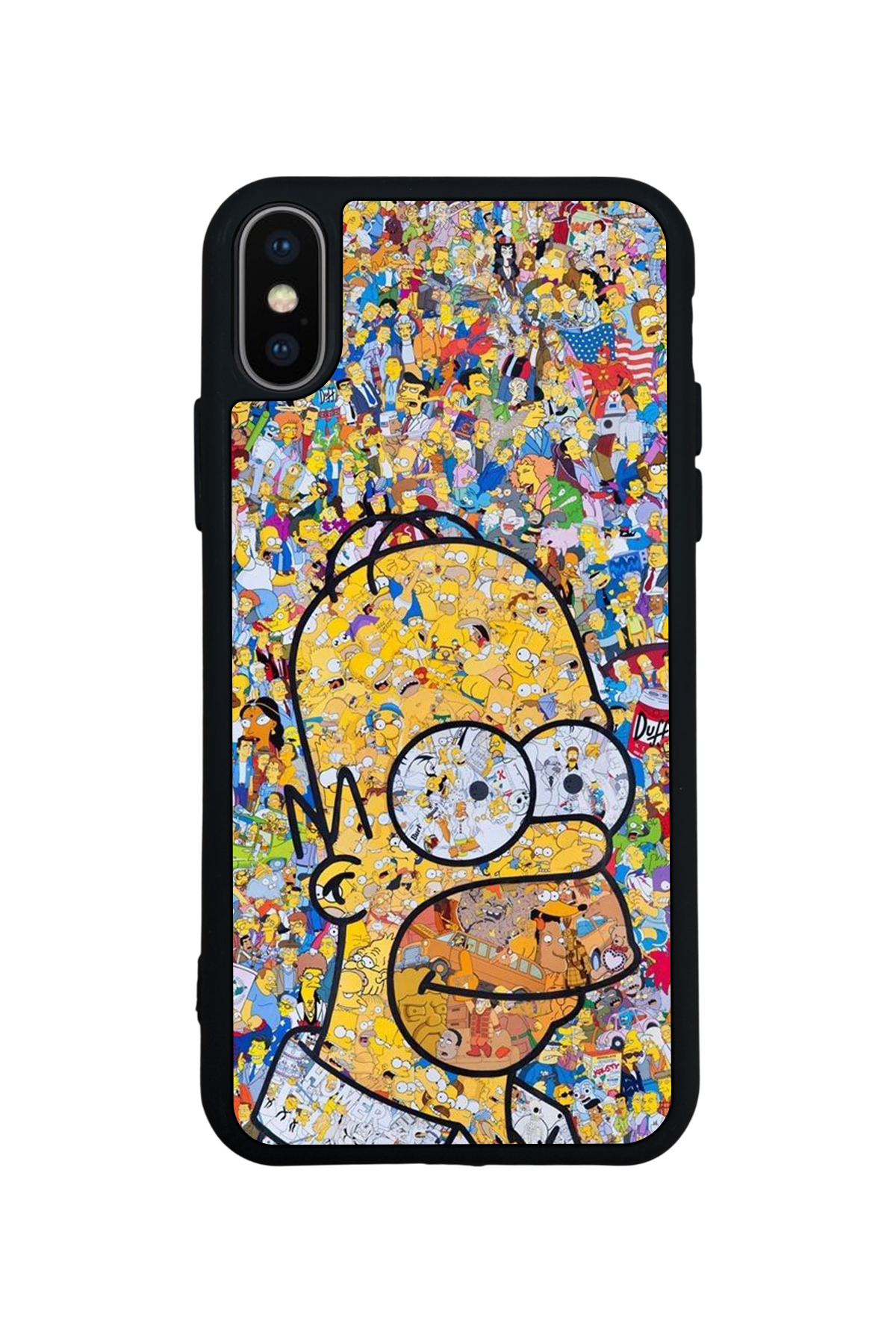 iPhone XS Max Uyumlu The Simpsons Tasarımlı Glossy Premium Kılıf