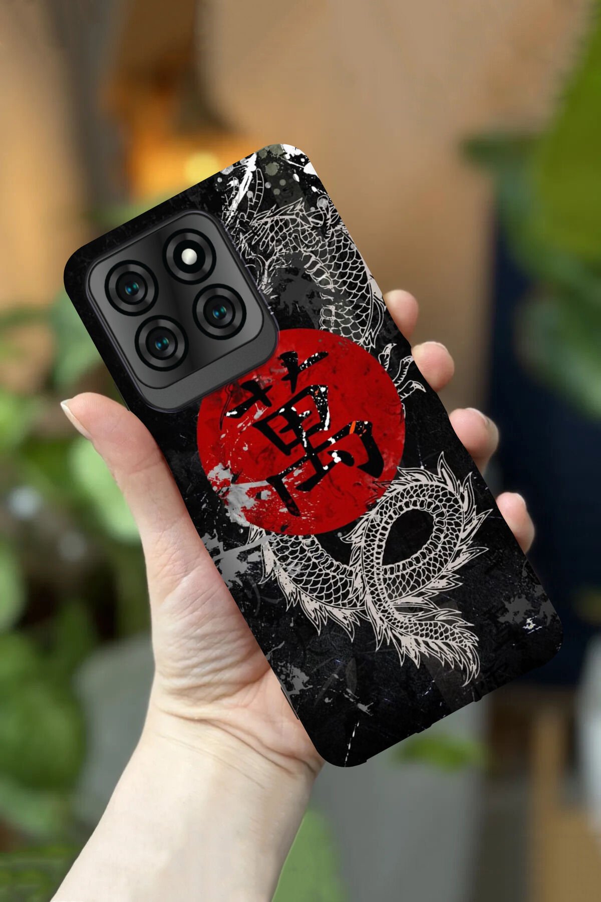 Reeder S71 Uyumlu Kamera Korumalı Dragon Desenli HD Baskılı Silikon Kılıf