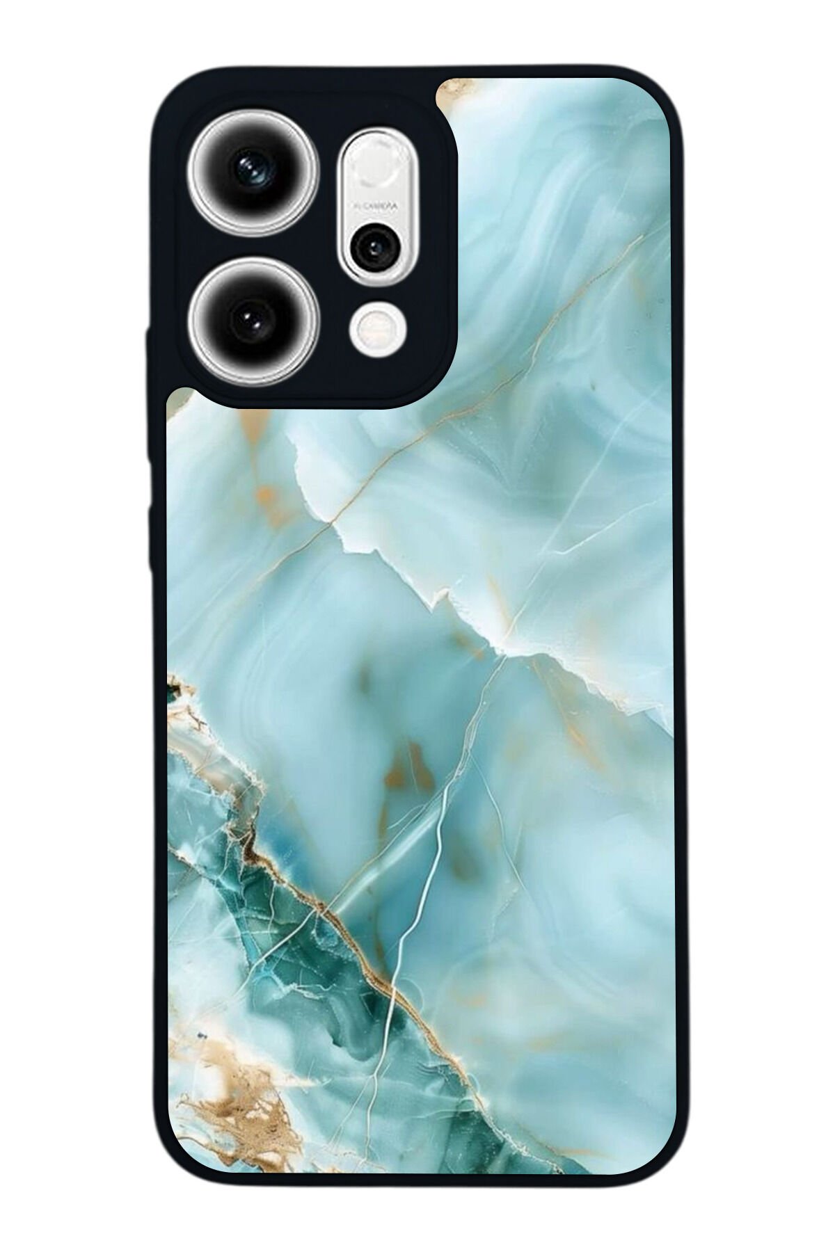 Oppo Reno 14 Uyumlu Mermer Marble Tasarımlı Glossy Premium Kılıf
