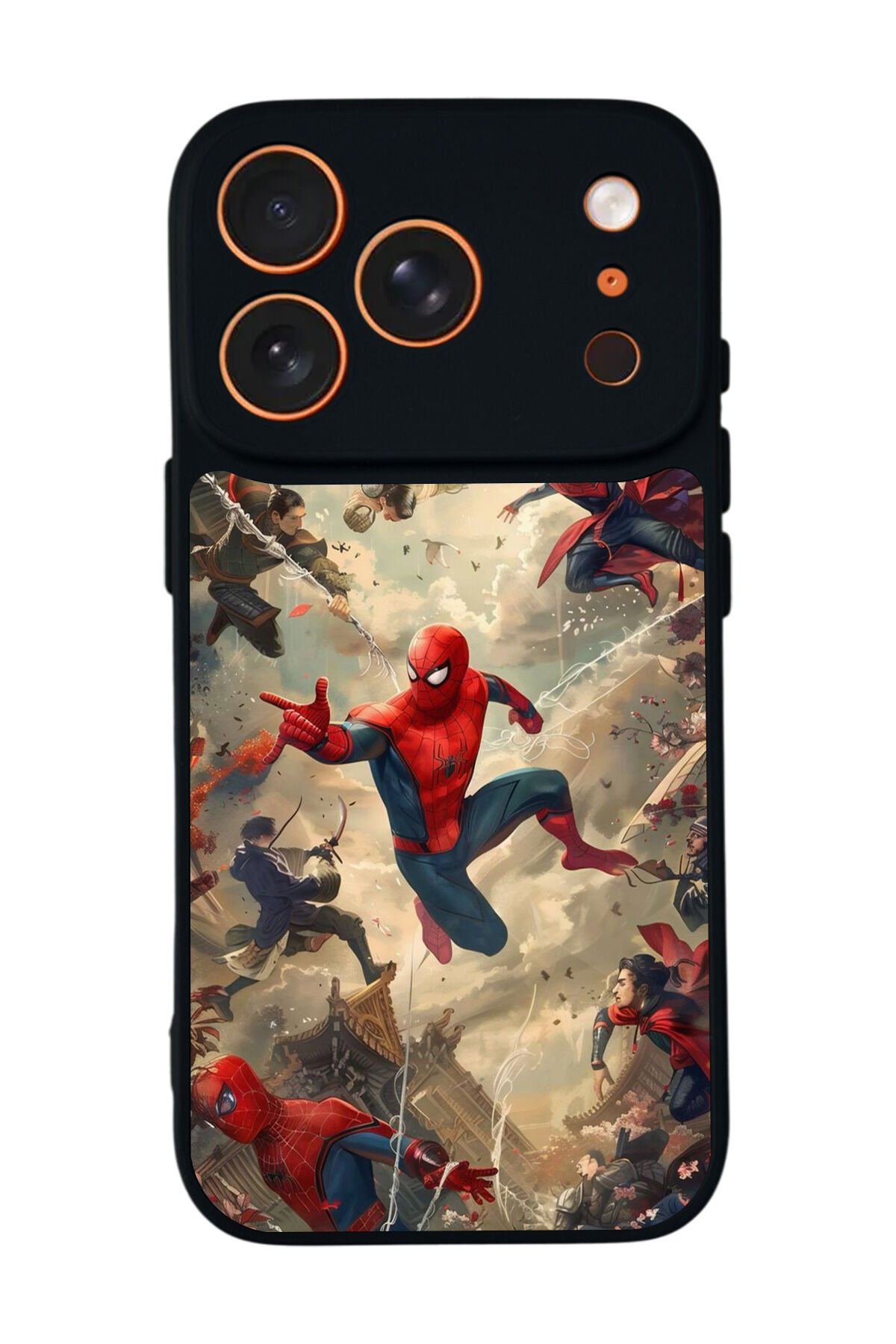 iPhone 17 Pro Uyumlu Spider Man ( Örümcek Adam ) Tasarımlı Glossy Premium Kılıf