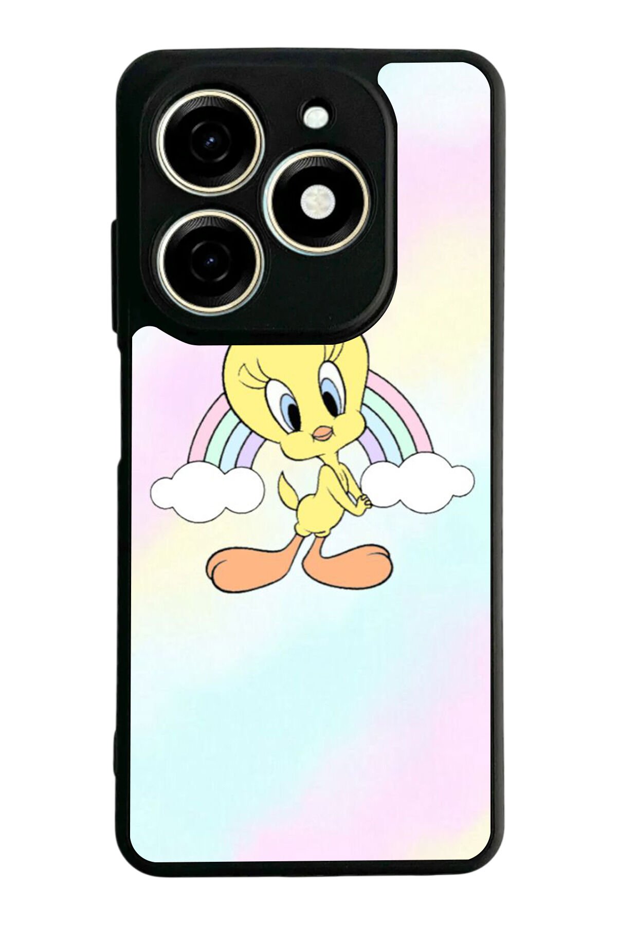 Infınıx Smart 8 Pro Uyumlu Tweety Tasarımlı Glossy Premium Kılıf