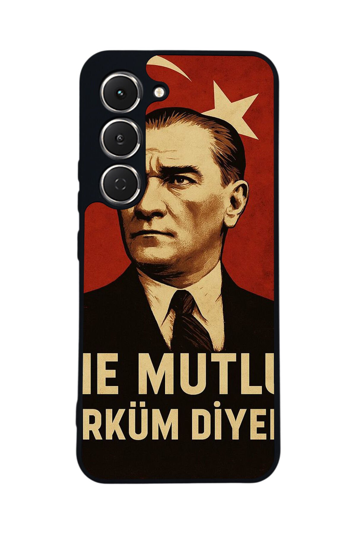 Tecno Spark 40 Pro Uyumlu Mustafa Kemal Ataturk Tasarımlı Glossy Premium Kılıf