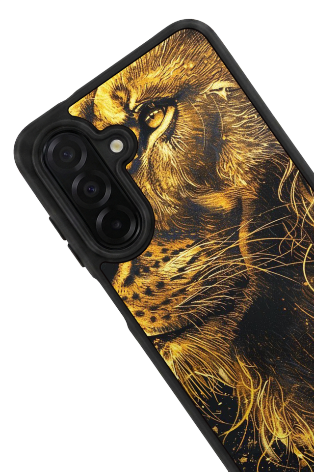 Samsung Galaxy A26 Uyumlu Aslan Tasarımlı Glossy Premium Kılıf