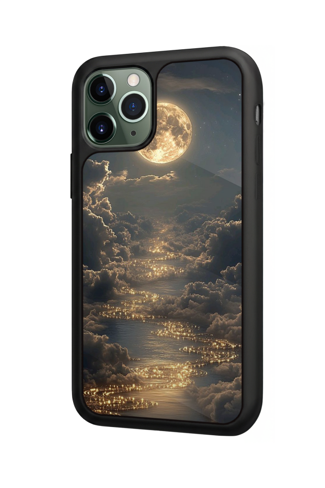 iPhone 11 Pro Max Uyumlu Ay Tasarımlı Glossy Premium Kılıf
