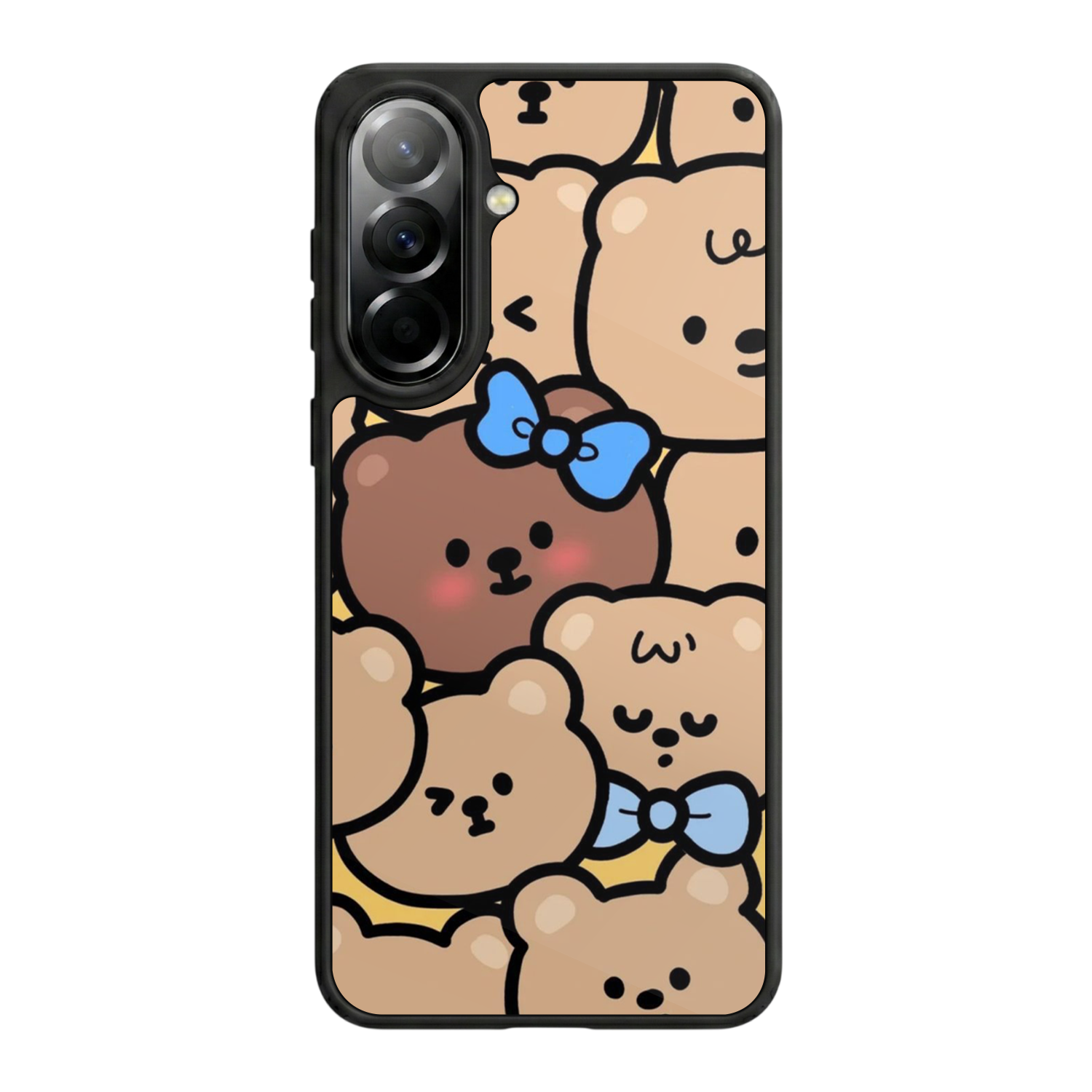 Samsung Galaxy A37 Uyumlu Ayı Tasarımlı Glossy Premium Kılıf