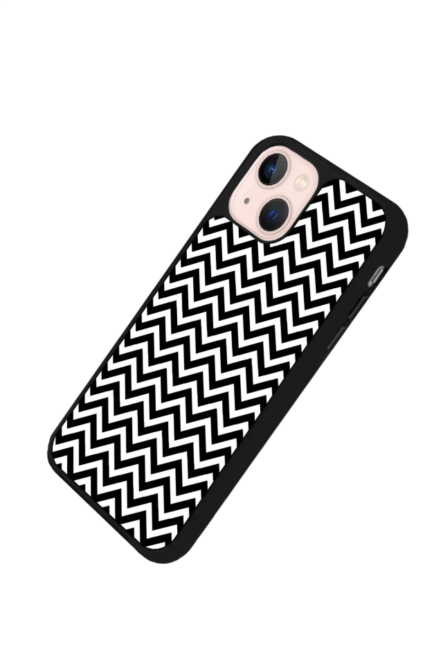 iPhone 15 Plus Uyumlu Çizgi Sanatı Tasarımlı Glossy Premium Kılıf