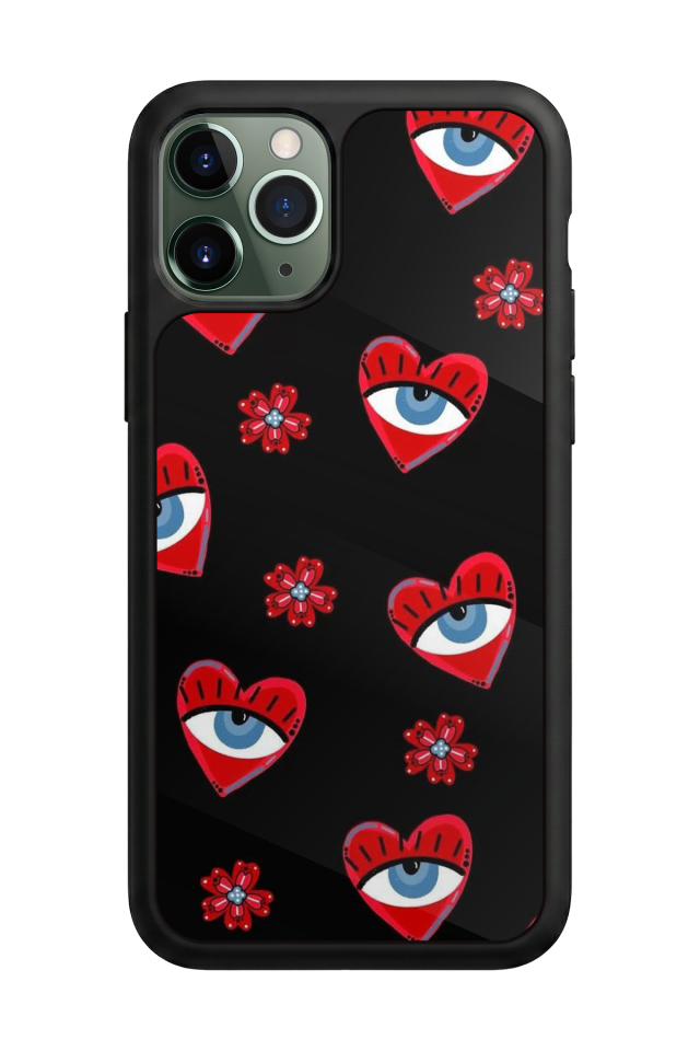 iPhone 11 Pro Max Uyumlu Göz Tasarımlı Glossy Premium Kılıf