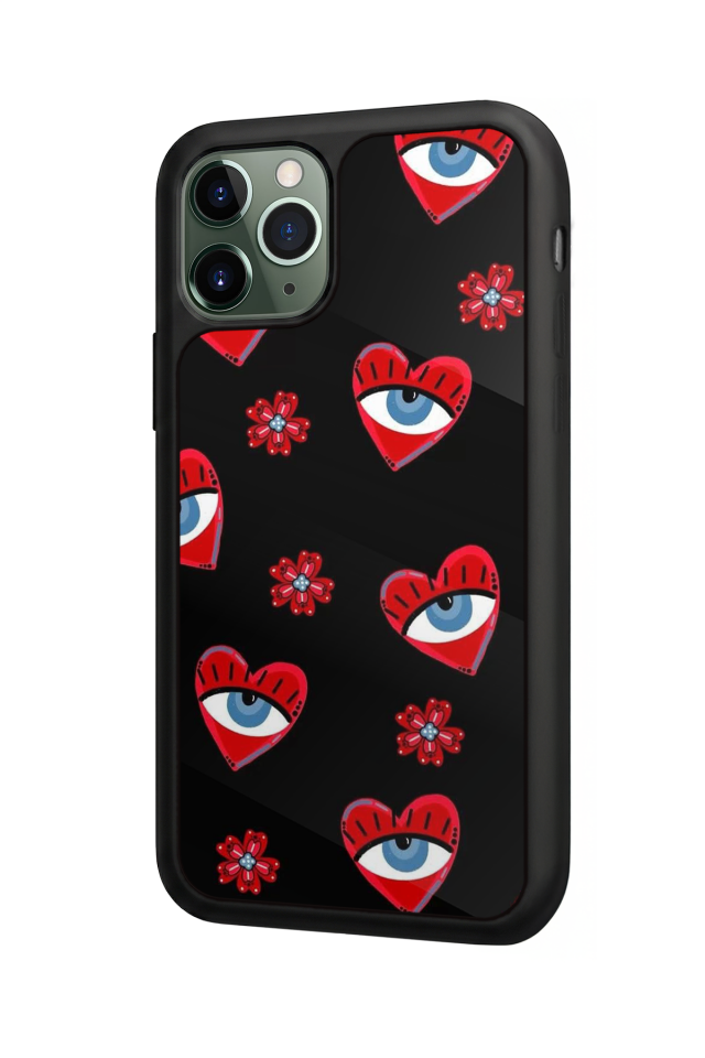 iPhone 11 Pro Max Uyumlu Göz Tasarımlı Glossy Premium Kılıf