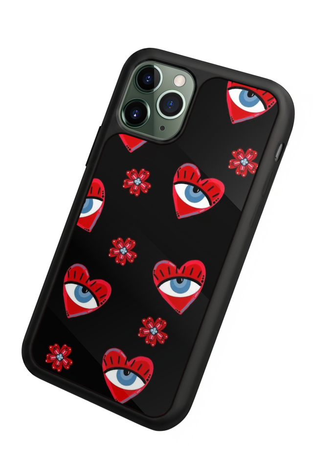 iPhone 11 Pro Max Uyumlu Göz Tasarımlı Glossy Premium Kılıf