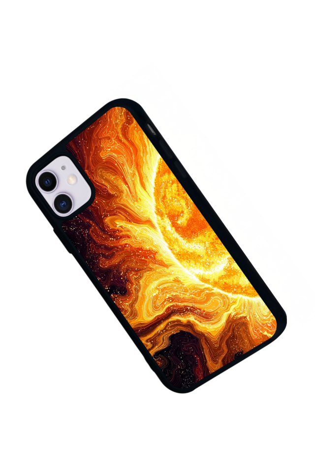 iPhone 11 Uyumlu Güneş Tasarımlı Glossy Premium Kılıf
