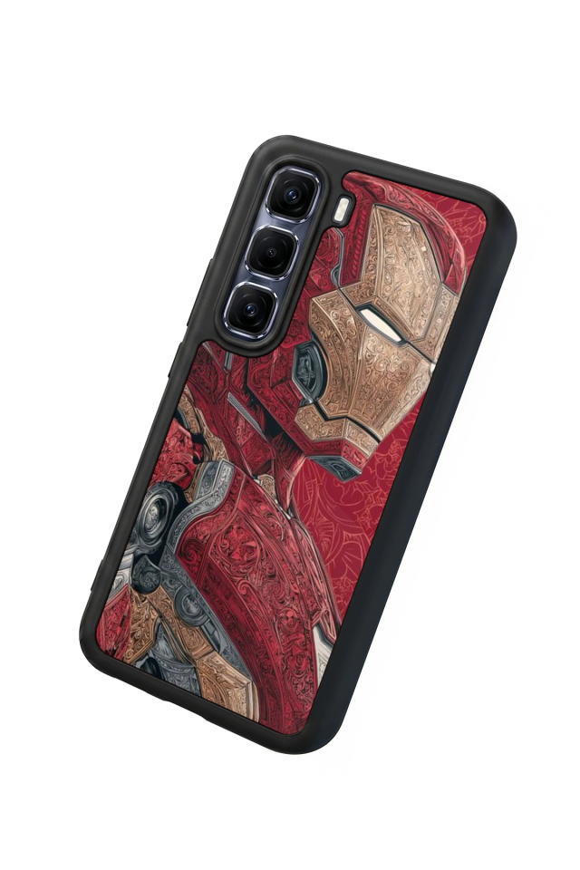Infinix Hot 60 Pro Plus Uyumlu  Iron Man ( Demir Adam ) Tasarımlı Glossy Premium Kılıf