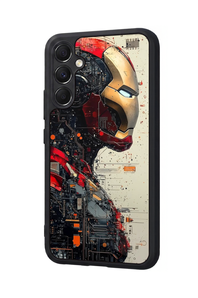 Samsung Galaxy A34 Uyumlu  Iron Man ( Demir Adam ) Tasarımlı Glossy Premium Kılıf