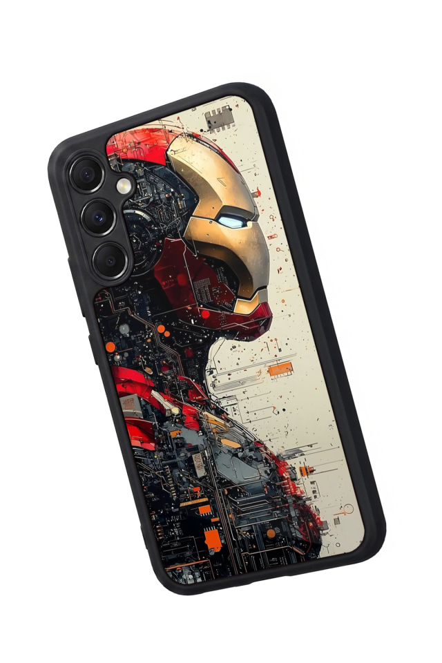 Samsung Galaxy A34 Uyumlu  Iron Man ( Demir Adam ) Tasarımlı Glossy Premium Kılıf