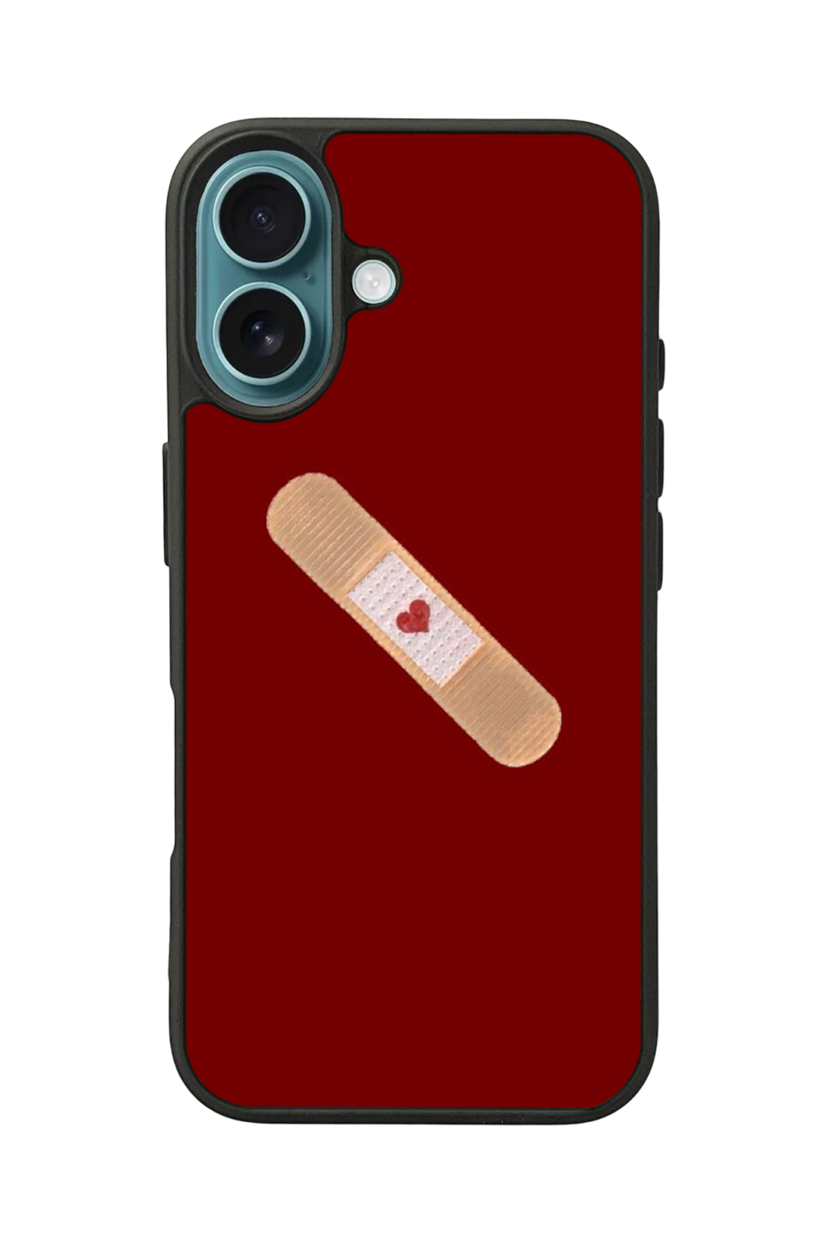 iPhone 16 Uyumlu Kalp Love Tasarımlı Glossy Premium Kılıf
