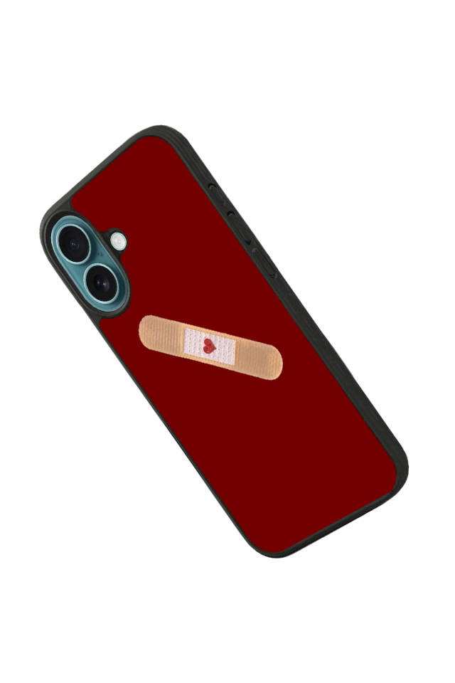 iPhone 16 Uyumlu Kalp Love Tasarımlı Glossy Premium Kılıf
