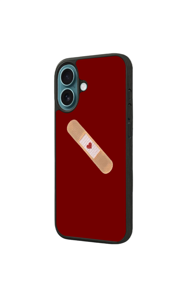 iPhone 16 Uyumlu Kalp Love Tasarımlı Glossy Premium Kılıf