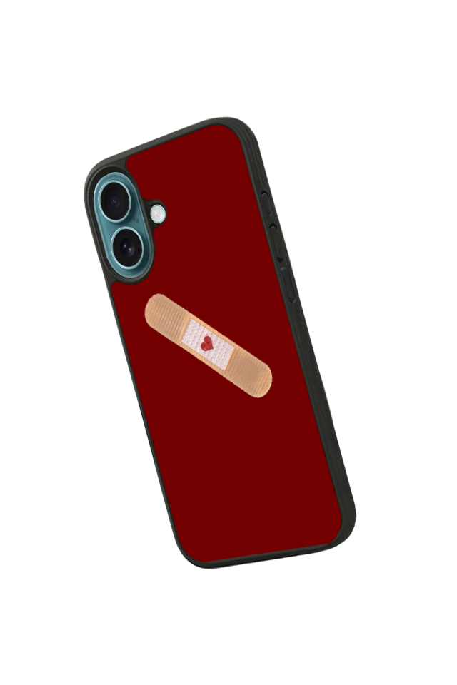 iPhone 16 Uyumlu Kalp Love Tasarımlı Glossy Premium Kılıf