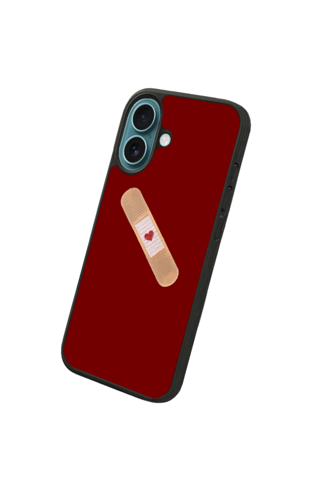 iPhone 16 Uyumlu Kalp Love Tasarımlı Glossy Premium Kılıf