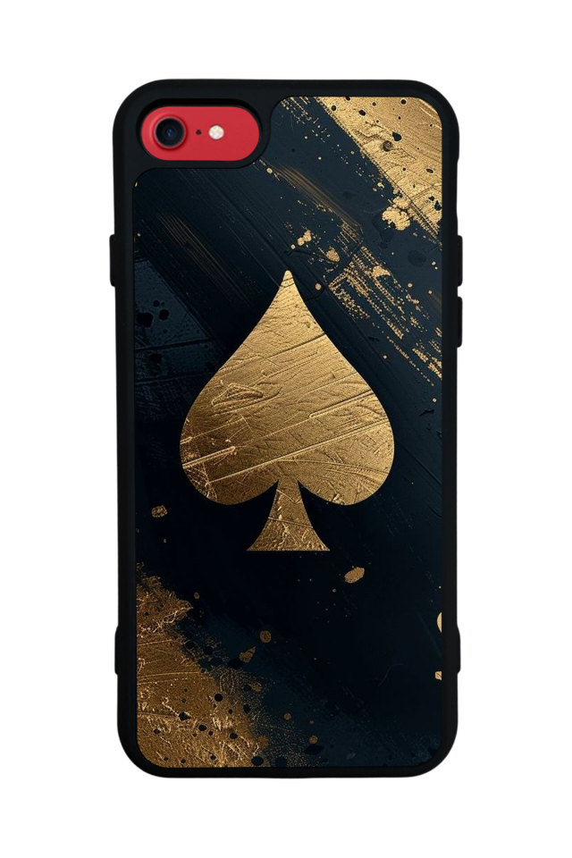 iPhone SE Uyumlu Kart Tasarımlı Glossy Premium Kılıf
