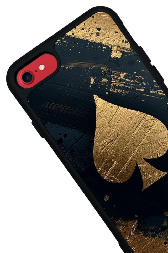 iPhone SE Uyumlu Kart Tasarımlı Glossy Premium Kılıf