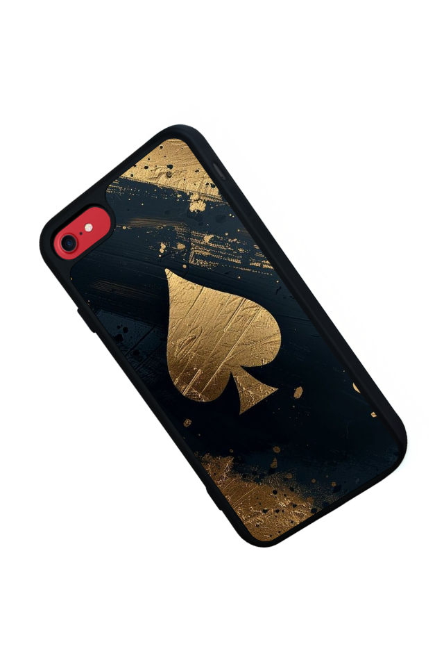 iPhone SE Uyumlu Kart Tasarımlı Glossy Premium Kılıf
