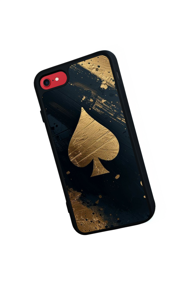 iPhone SE Uyumlu Kart Tasarımlı Glossy Premium Kılıf