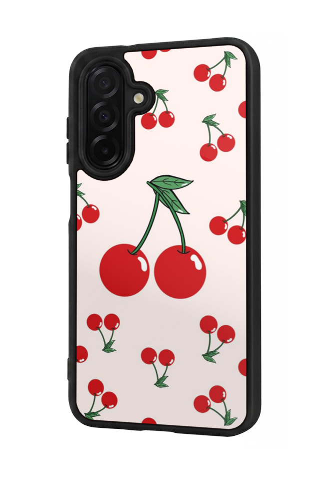 Samsung Galaxy A36 Uyumlu Kiraz Tasarımlı Glossy Premium Kılıf