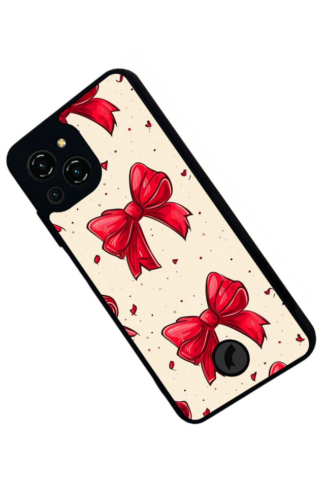 Reeder S23 Pro Max Uyumlu Kurdele Tasarımlı Glossy Premium Kılıf