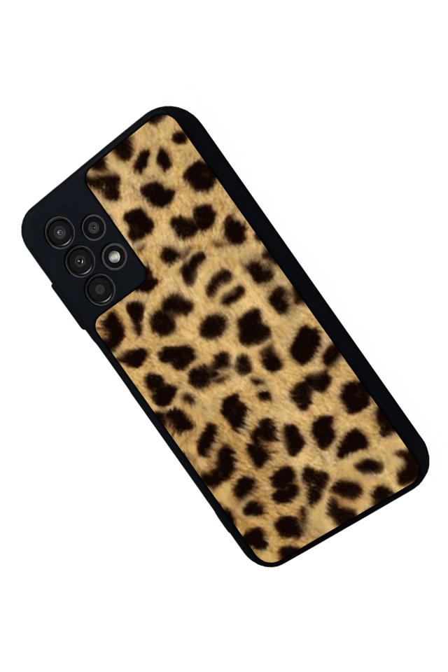 Samsung Galaxy A23 Uyumlu Leopar Tasarımlı Glossy Premium Kılıf