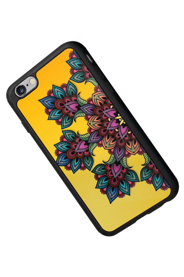 iPhone 6s Plus Uyumlu Mandala Tasarımlı Glossy Premium Kılıf