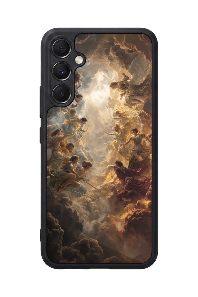 Samsung Galaxy M34 Uyumlu Melek Tasarımlı Glossy Premium Kılıf
