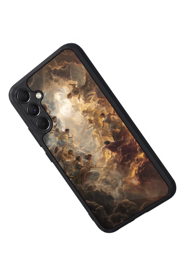 Samsung Galaxy M34 Uyumlu Melek Tasarımlı Glossy Premium Kılıf